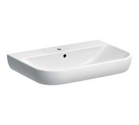 Lavabo Geberit Smyle 500248, 70x48cm, con agujero para grifo y rebosadero, 500.248.01.1, Color: Blanco