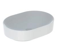 Lavabo Keramag VariForm Countertop elÃptico, 550x400mm, sin agujero para grifo, sin rebosadero, Color: Blanco - 500.774.01.2