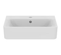 Lavabo Ideal Standard Connect, 1 agujero para grifo, con rebosadero, 550x375x175mm, E7140MA, Color: Blanco con Ideal Plus