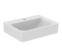 Lavabo Ideal Standard Connect, 1 agujero para grifo, sin rebosadero, 600x460x175mm, E810301, Color: Blanco