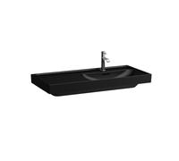 Lavabo LAUFEN MEDA, empotrable, repisa izquierda, 1000x460mm, 1 agujero para grifo, sin rebosadero, H8171177161111, Color: Negro Mate