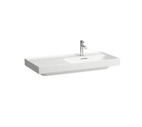 Lavabo LAUFEN MEDA, empotrable, repisa izquierda, 1000x460mm, 3 agujeros para grifería, sin rebosadero, H8171177571581, Color: Blanco Mate