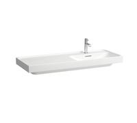 Lavabo LAUFEN MEDA, empotrable, repisa izquierda, 1200x460mm, 1 agujero para grifo, sin rebosadero, H8171194001111, Color: Blanco con LCC