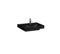 Lavabo LAUFEN MEDA, empotrable, repisa izquierda, 600x460mm, 1 agujero para grifo, con rebosadero, H8171127161041, Color: Negro Mate