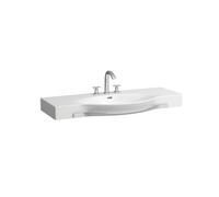 Lavabo LAUFEN Palace, con toallero, 1 agujero para grifo, con rebosadero, recortable por un lado, 1200x510mm, H8127040001351