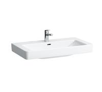 Lavabo LAUFEN PRO S, 3 agujeros para grifo, con rebosadero, 850x460mm, H813965A001081, Color: Blanco con LCC Activo