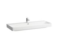 Lavabo LAUFEN PRO S, sin agujero para grifo, con rebosadero, 1200x460mm, H814965A001091, Color: Blanco con LCC Activo
