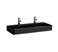 Lavabo LAUFEN VAL, bajo encimera, 2 agujeros para grifería, con rebosadero, 950x420mm, H8102877161071, Color: Negro Mate