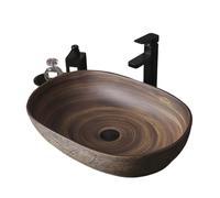 Lavabo Lavabo de cerámica retro for encimera, for exterior e interior, for patio y baño Lavamanos