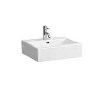 Lavabo Living City de LAUFEN, 1 agujero para grifo, 500x425, blanco, H8114310001041, Versión: con rebosadero