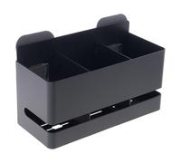 Lavabo montado en la Pared Soporte para Cepillo de Dientes Caja Afeitadora de baño Organizadores de Peine para Cabello Estante de Almacenamiento Fácil de Instalar Estante de Almacenamiento