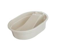 ＡＷＨＡＯ Lavabo Multiusos con Tabla de Lavar Incorporada, Fácil de Transportar para Espacios Reducidos como Estudios y Residencias Universitarias, Blanco