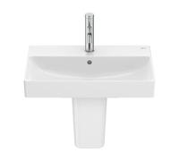 Lavabo Mural de Fineceramic con Semi Pedestal Acabado Ona 55cm Blanco Roca