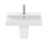 Lavabo Mural de Fineceramic con Semi Pedestal Ona 60 cm Blanco Roca