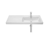 Roca,The Gap,Lavabo de porcelana mural,Blanco,repisa izquierda,1000mm x 460mm x 175mm,A3270ME000