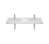 Lavabo Mural Doble Porcelana 5 Cm The Gap 140x46x17 cm Blanco Roca
