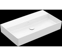 Lavabo mural Memento 2.0 de Villeroy & Boch, 800 x 470 mm, sin agujero para grifo, sin rebosadero, pulido, 4A228F01, Color: blanco-alpino