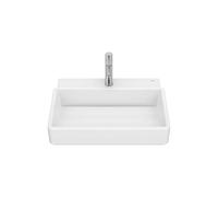 Lavabo Mural Rectangular Orificio para Grifería Porcelana 55x43x15cm Blanco Roca