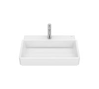 Lavabo Mural Rectangular Porcelana Orificio para Grifería 60x43x15cm Roca