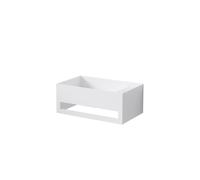 Lavabo mural Steinberg Serie 440, con rebosadero, con agujero para grifo a la derecha, 500x300x200mm, SOLIDSurface, 4407000W