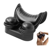 Lavabo para el cuello, soporte de silicona para lavar el cabello, almohada suave y cómoda resistente a los arañazos para salón y lavabo del hogar, color negro