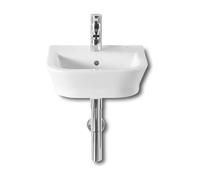 Lavabo para instalación a mural de 45 cm fabricado en porcelana de color blanco The Gap Roca