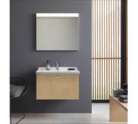 Lavabo para muebles Duravit Starck 3 70cm, 1 agujero para grifo, 03047000001, Color: Blanco con Wondergliss