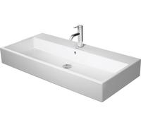 Lavabo para muebles Duravit Vero Air 100x47cm, con rebosadero, con banco para grifos, 1 agujero para grifos, 23501000001, Color: Blanco con Wondergliss