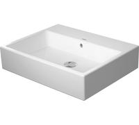 Lavabo para muebles Duravit Vero Air 60x47cm, con rebosadero, con banco con agujero para grifo, sin agujero para grifo, 23506000601, Color: Blanco con Wondergliss