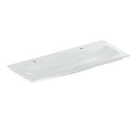 Lavabo para muebles Geberit iCon, 2 orificios para grifería, sin rebosadero, 1200x480mm, 501846001, Color: Blanco - CM