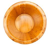 Lavabo para pies con profundidad de madera para adultos, bañera para pies de cedro de madera, tazón para pedicura Masaje de spa Barriles para pedicura Salón para el hogar Baño para pies Barril Sal