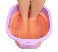 Lavabo para pies - Fregadero hermético plegable liviano con puntos de masaje 10L | Bañera de pies multiusos portátil para coche, hogar, camping
