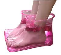 Lavabo para pies para remojar pies, zapatos de baño para de cobertura total con puntos de masaje, fácil de usar, portátil, para relajarse y cuidarse, lavabo para remojar, baño, remojo, Fo