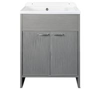 Lavabo Pequeño Negrari Platone 5005PKCR Móvil Kit Roble 58x38 H85 cm Exterior