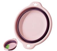 Lavabo plegable - Lavabo plegable con base antideslizante | Lavabo multiusos plegable para la colada, cuenco para acampar con asas colgantes