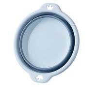 Lavabo plegable - Lavabo plegable | Lavabo redondo plegable | Lavabo plegable multiuso con asas colgantes | Cuenco portátil para camping, uso al aire libre