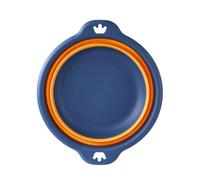 Lavabo plegable multifuncional, cuenco plegable, plato redondo de plástico plegable con gancho para tareas de fregadero de cocina, RV, camping, viajes, lavado al aire libre (Grande)