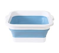 Lavabo plegable para pies, cubo de masaje antideslizante, lavabo grande con 168 puntos convexos para un remojo cómodo, accesorios de baño, hombres y mujeres, ancianos, hotel, viajes, uso junto a la