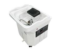 Lavabo portátil de shampoo para spa japonés, sin necesidad de suministro de agua, almacenamiento de agua para barbería, dispositivo de calentador de agua con función de fumigación y terapia