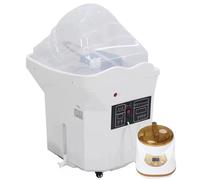 Lavabo portátil para champú con depósito de 60 L, sistema termostático de circulación de agua para estilistas y sillas de peluquería
