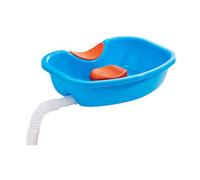 Lavabo portátil para el cabello, estación de lavado de cabello, lavabo de soporte para el cuello con material resistente y reutilizable para personas mayores, discapacitados o atados a la cama, 18.5 x