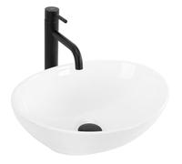 Lavabo Rea Sofia blanco 41x34,5 cm Lavabo cerámico