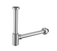 Lavabo sifónico Basin Drain Siphon Bathroom Sink Plumbing P-Trap Pop Up Filter Fixture Stopper Set Washbasin Hose Accessory(Brushed Nicke)