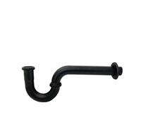 Lavabo sifónico Bathroom Drain Hose P-TRAP Kit Sink Drainpipe Basin Pop Up Tube Brass Washbasin Wall Floor Flushing Pipe(Black P trap only)