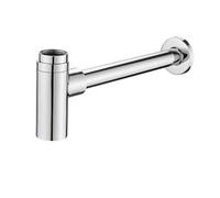Lavabo sifónico Bottle Trap Brass Siphon Oil Rubbed P-TRAP Bathroom Vanity Basin Pipe Waste With Pop Up Drain(Chrome A)