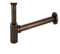 Lavabo sifónico Brushed Drains Set Brass Siphon P-TRAP Deodorization Bathroom Vanity Basin Pipe Waste With Pop Up Drainer(Antique)
