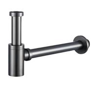 Lavabo sifónico Brushed Drains Set Brass Siphon P-TRAP Deodorization Bathroom Vanity Basin Pipe Waste With Pop Up Drainer(Color2)