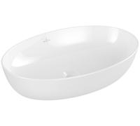 Lavabo sobre encimera Artis de Villeroy & Boch, Ovale, sin rebosadero, 610x410mm, 41986101, Color: Blanco