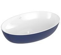Lavabo sobre encimera Artis de Villeroy & Boch, Ovale, sin rebosadero, 610x410mm, 419861BCS4, Color: Océano profundo