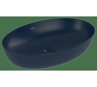 Lavabo sobre encimera Artis de Villeroy & Boch, Ovale, sin rebosadero, 610x410mm, 419861R6, Color: Nightfall CeramicPlus